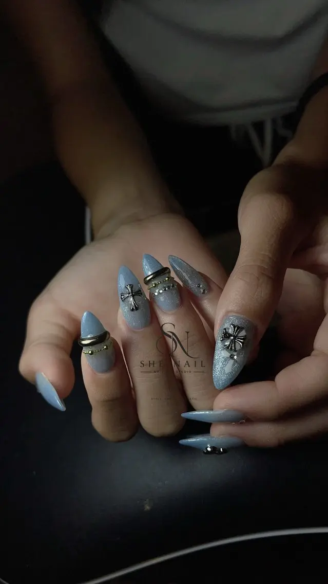 ネイル アートネイル フレンチネイル ジェルネイル キラキラネイル 韓国ネイル ハンドネイル 博多 SHE Nailのネイルデザイン
