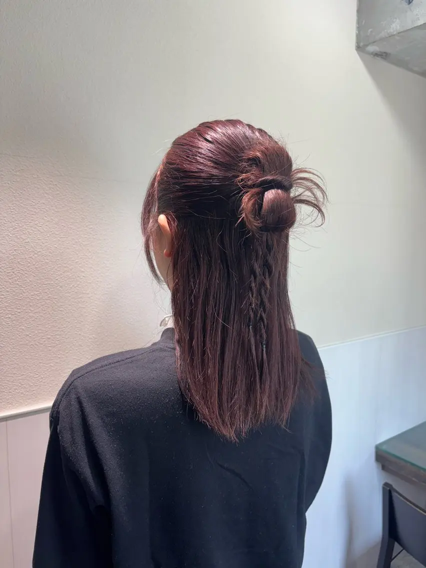ミディアム ヘアセット 表参道/アレンジ💐 /艶カラー/kahoのヘアスタイル