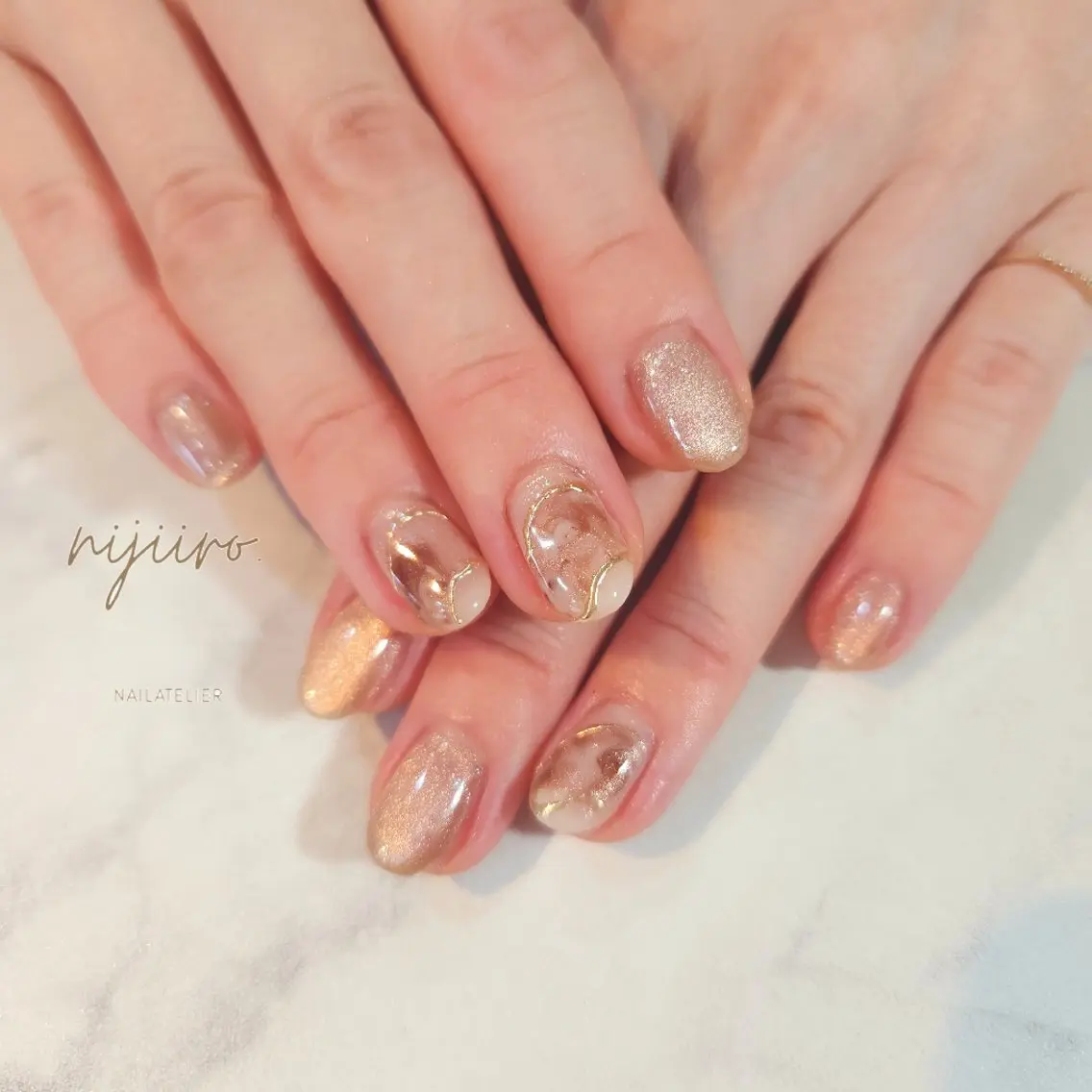 ネイル ハンドネイル nijiiro🌈 サトウのネイルデザイン
