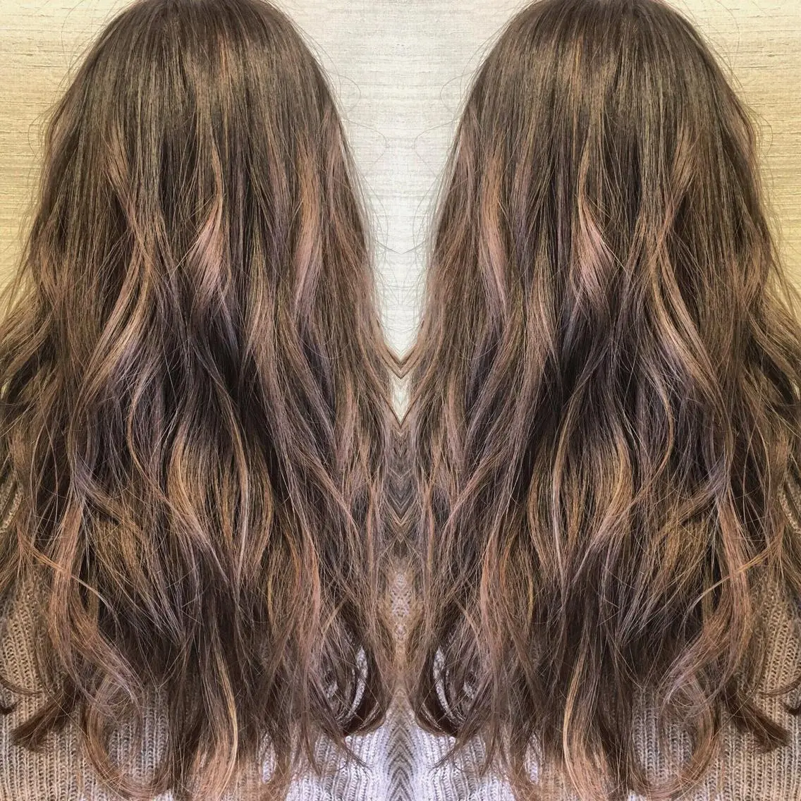 ロング カラー ハイライトカラー ハイライト box  mico. mutsumiのヘアスタイル
