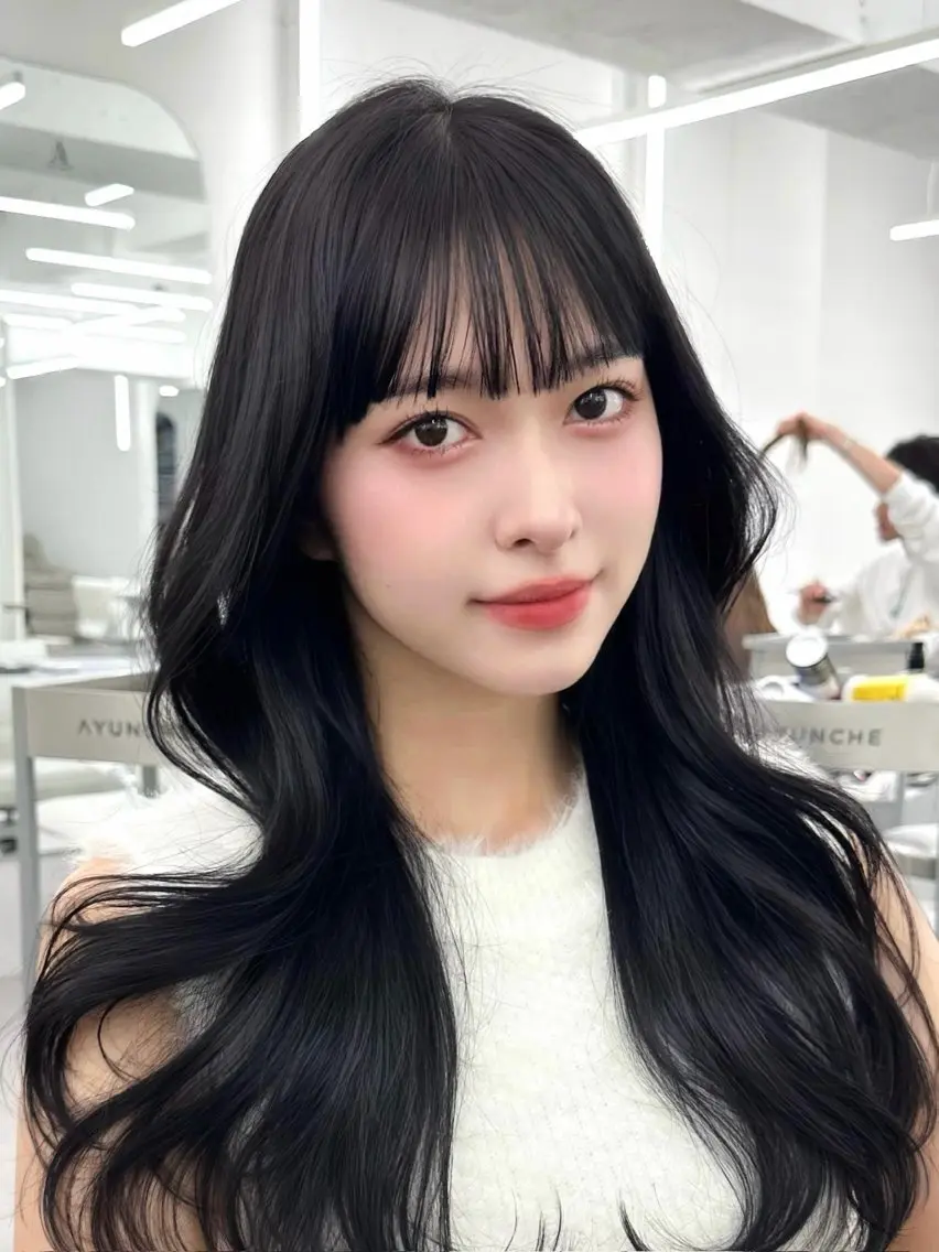 セミロング 顔周りカット 韓国風ヘア レイヤーカット カット ヘアカラー トリートメント ヘッドスパ ヘアセット 前髪顔まわりカット 🌈中村海聖のヘアスタイル