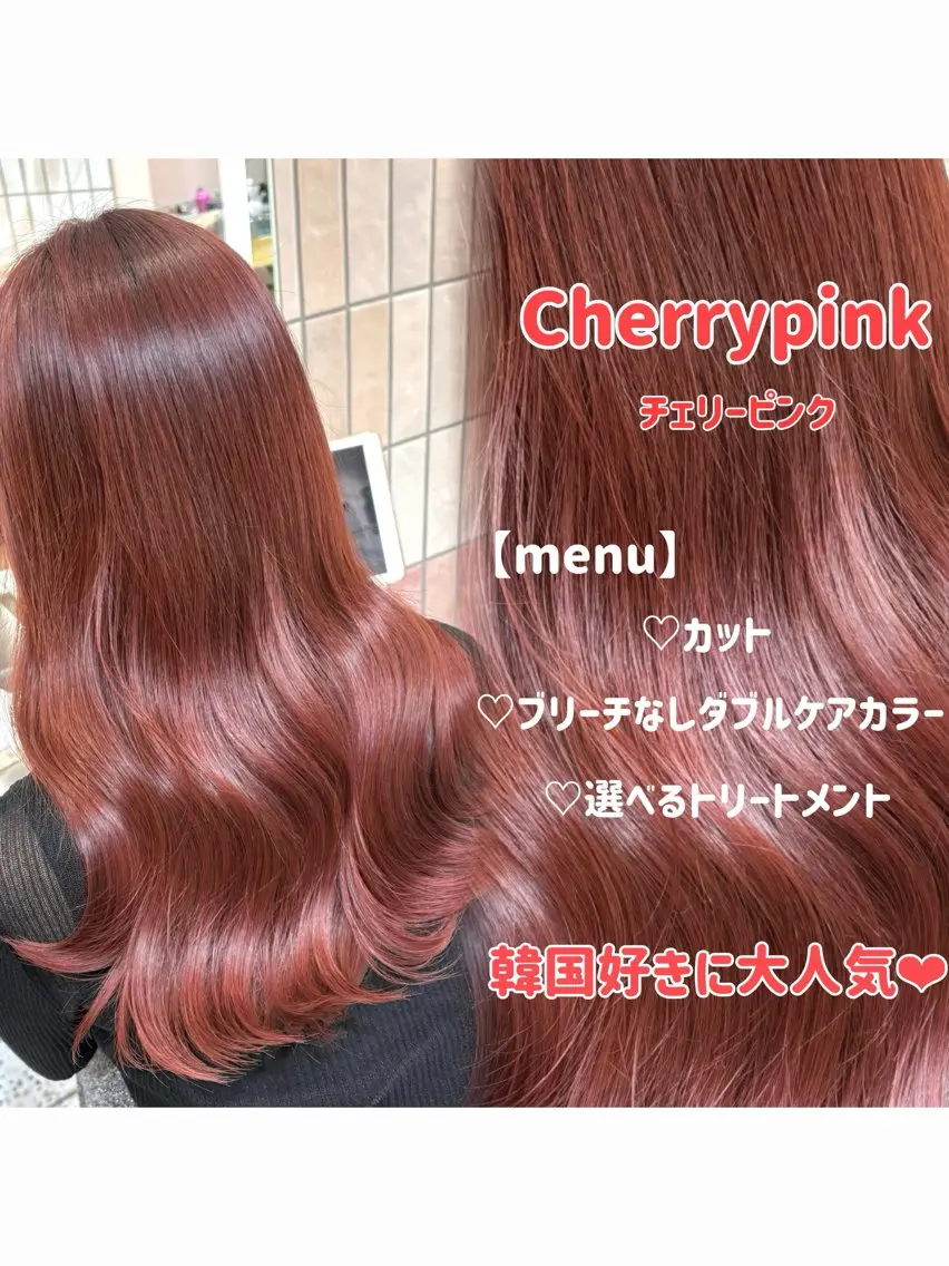 ロング ヘアカラー トリートメント 暖色カラー/新宿/韓 国風レイヤー鮫島志穂のヘアスタイル