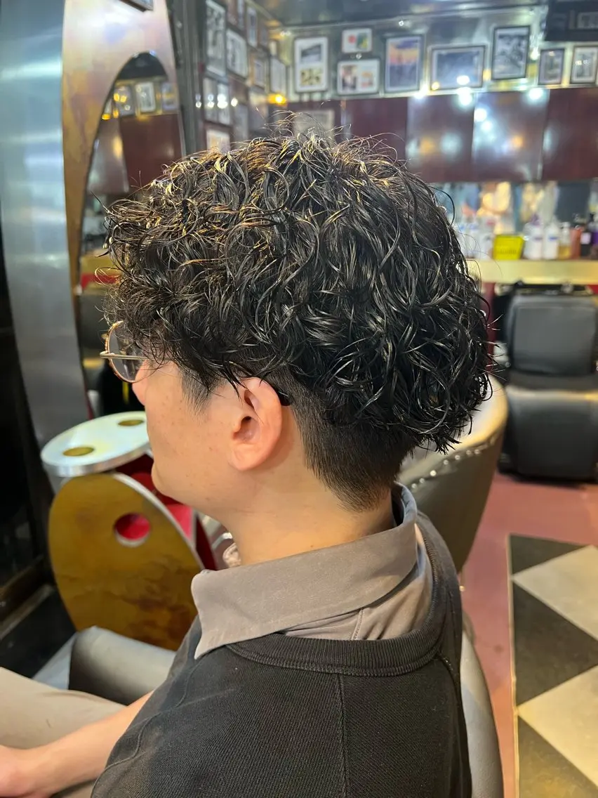 ショート パーマ メンズ パーマ 横浜カットパーマ 特殊/ 平林侑馬のヘアスタイル