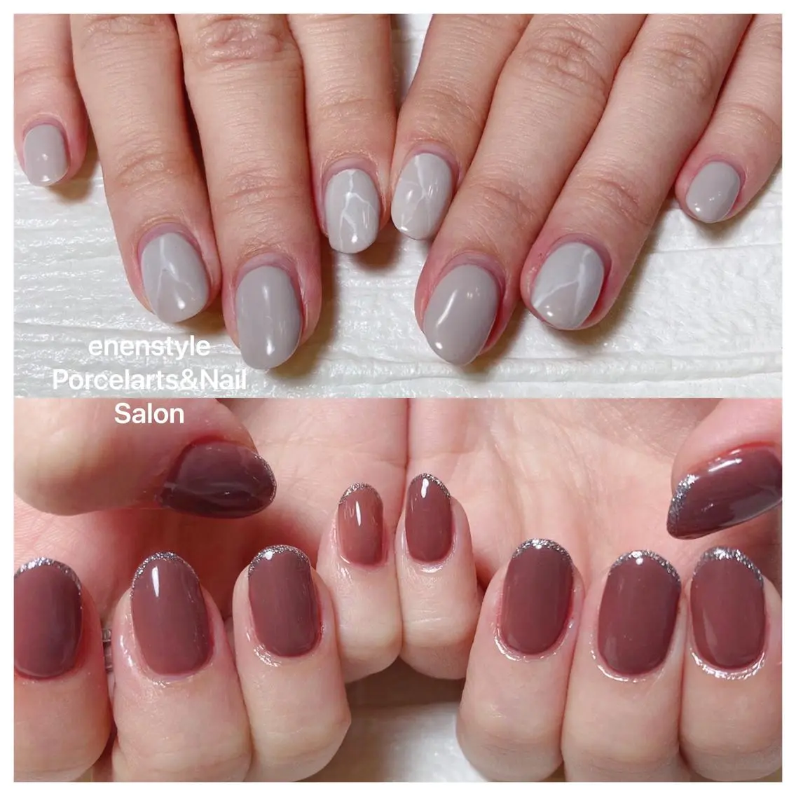 ミディアム ネイル ハンドネイル 🐾enen style 🐾のネイルデザイン