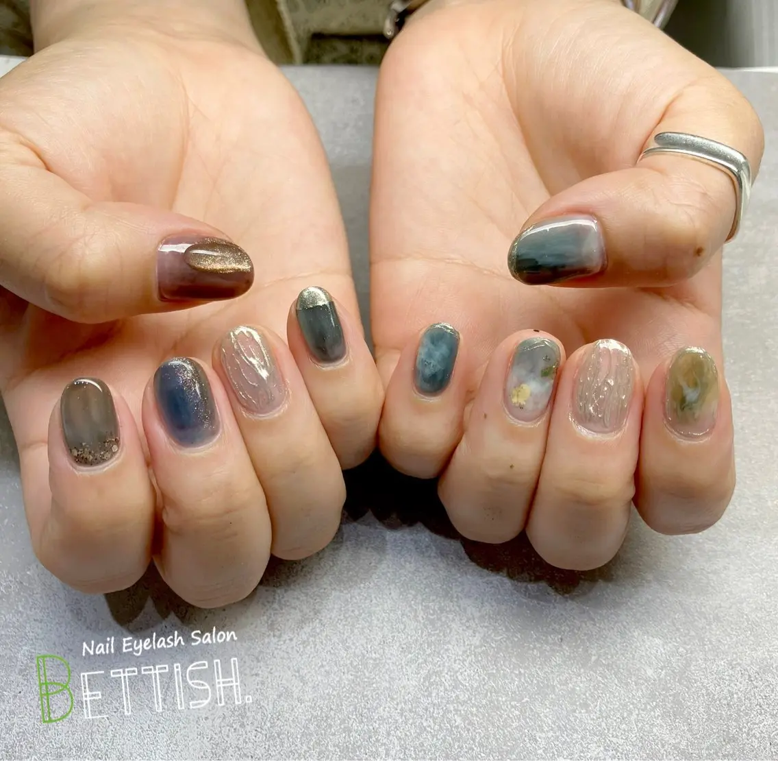 ネイル 持ち込み ニュアンスネイル ハンドネイル BETTISH. KUMIKO☺︎︎のネイルデザイン