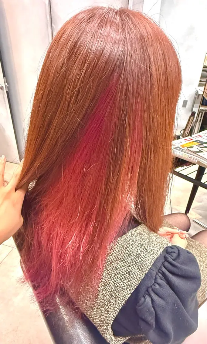 ❄️カット+インナーカラー(ケアブリーチ込み)💖+1ステップトリートメント💎の写真