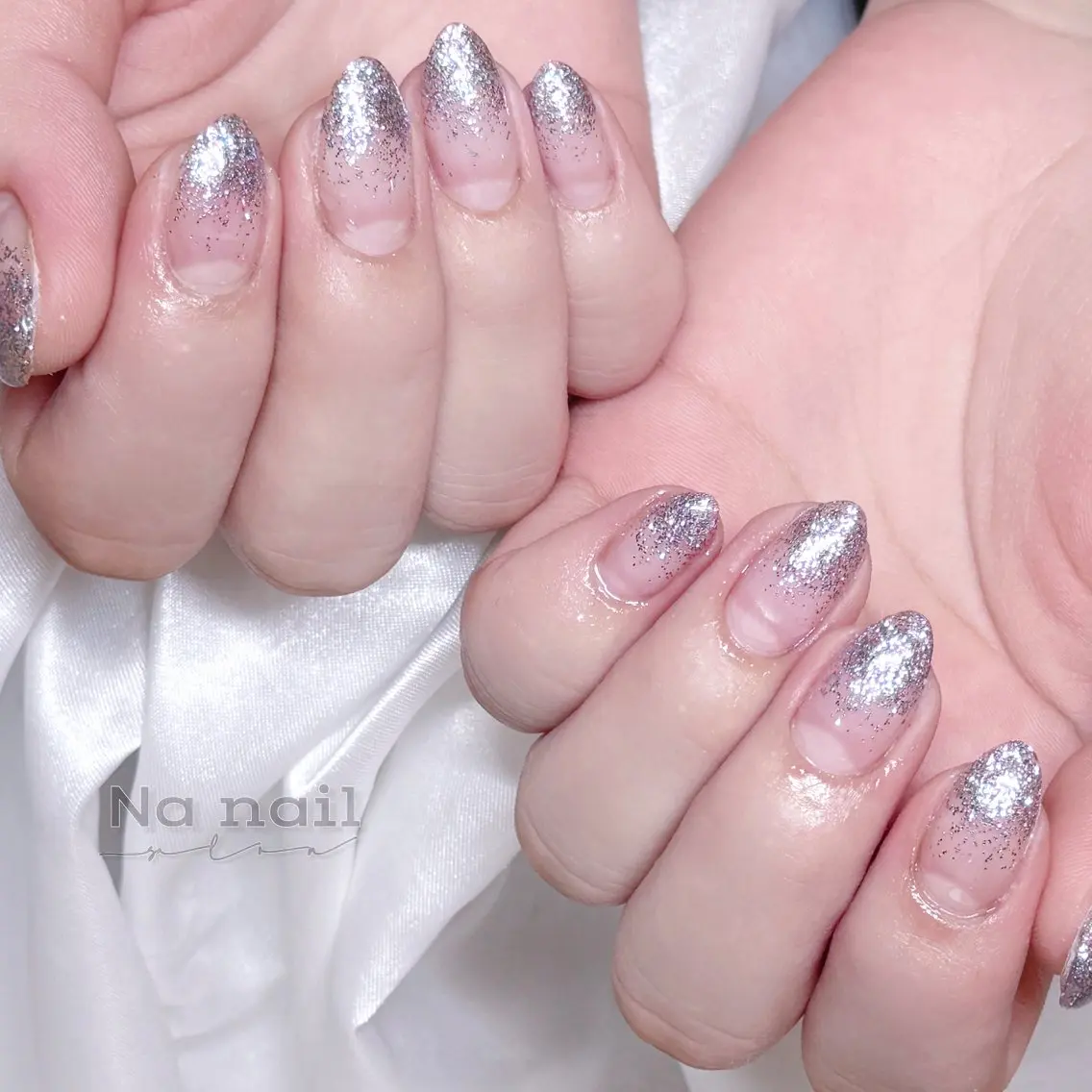 ネイル チークネイル フラッシュネイル フレンチネイル ジェルネイル グラデーション ハンドネイル CC Nail 高田馬場のネイルデザイン