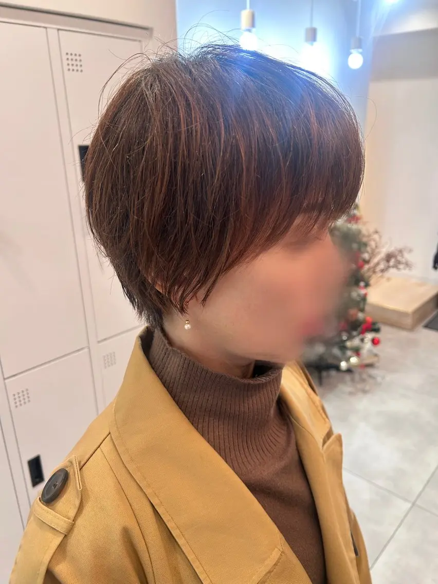 ショート ハンサムショート ショートヘア カット ヘアカラー ヘッドスパ 金山/くびれショート ショートボブAikaのヘアスタイル