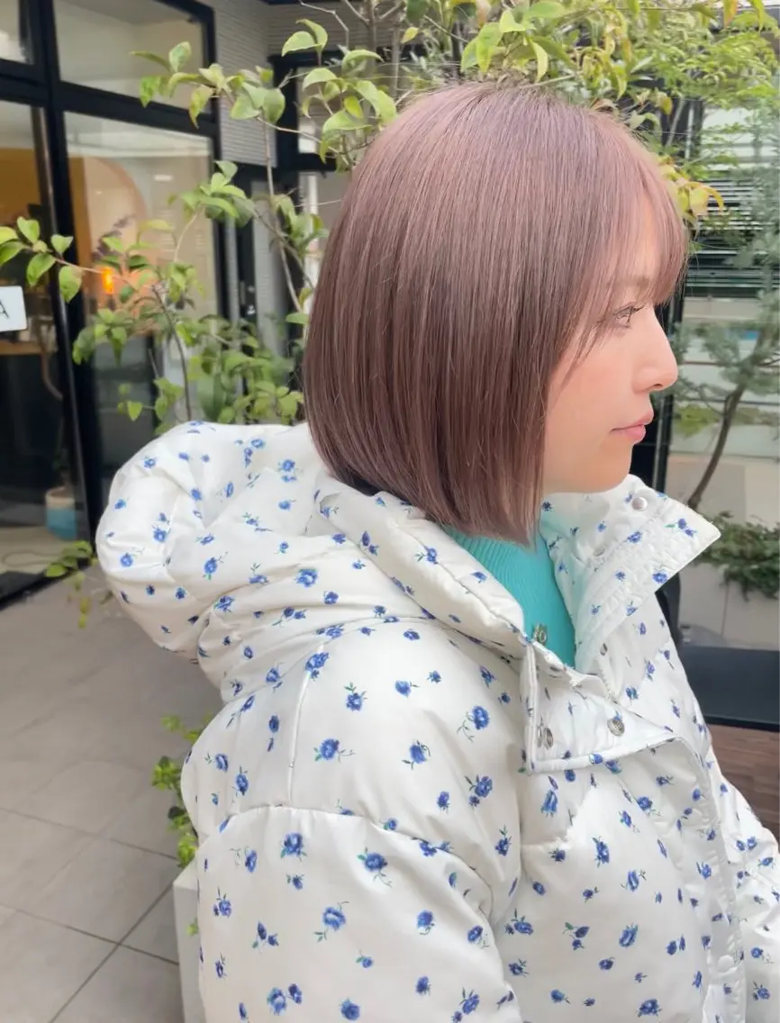 ショート カラー ブリーチ ラベンダーカラー クドウレイ fifth神南のヘアスタイル