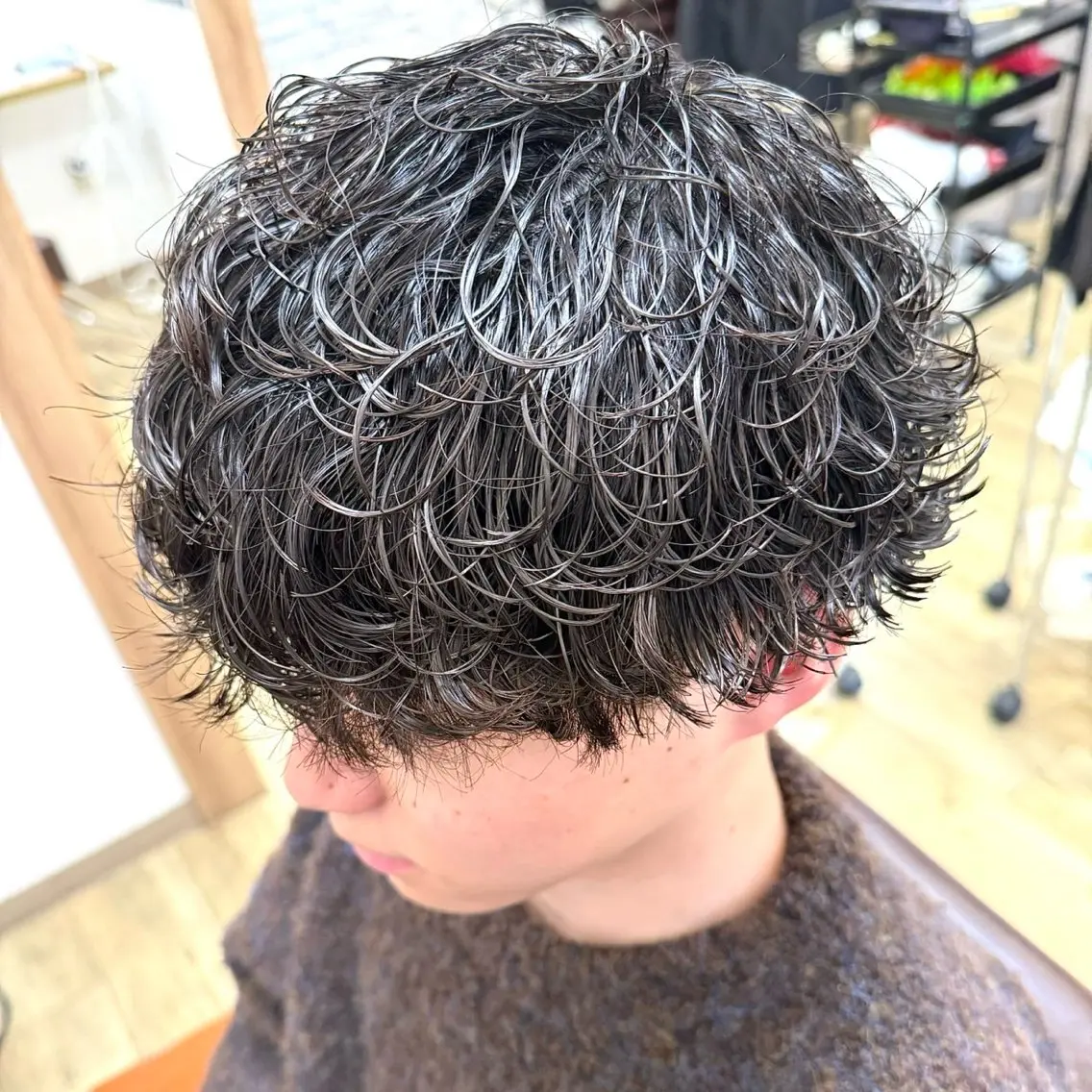 ショート パーマ メンズ メンズパーマ 三宅 壱輝のヘアスタイル