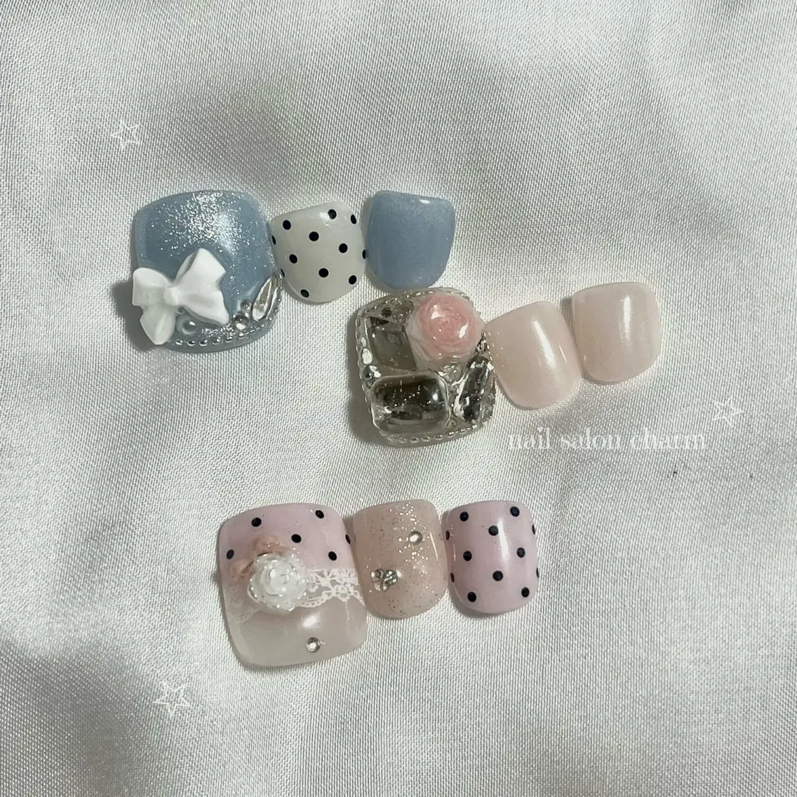 ネイル フットネイル nail salon charmのネイルデザイン