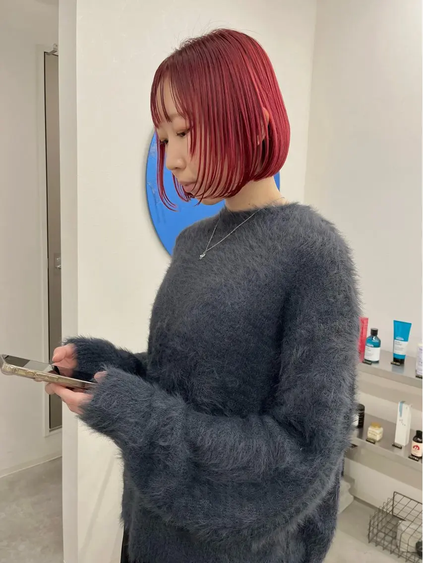 ショート カラー ヘアカラー KEPKA ヤマグチ 天神 今泉のヘアスタイル