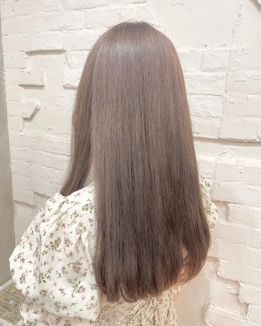 ロング カラー ヘアアレンジ カット ヘアカラー トリートメント 【ピンク/韓国ヘア/ ヘアセット】亜海のヘアスタイル