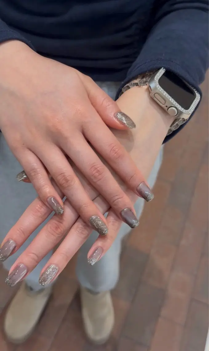 ネイル フラッシュネイル マグネットネイル ハンドネイル モンタナ nailのネイルデザイン