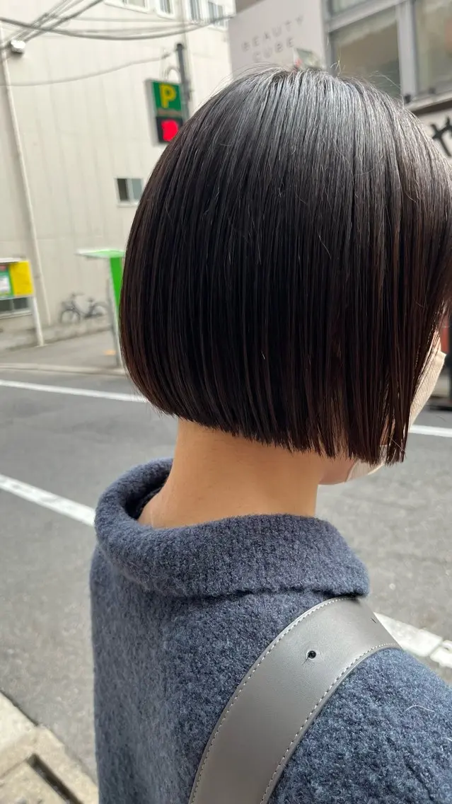 ショート ボブ くるみ🩰/ボブ レイヤー/暖色カラーのヘアスタイル