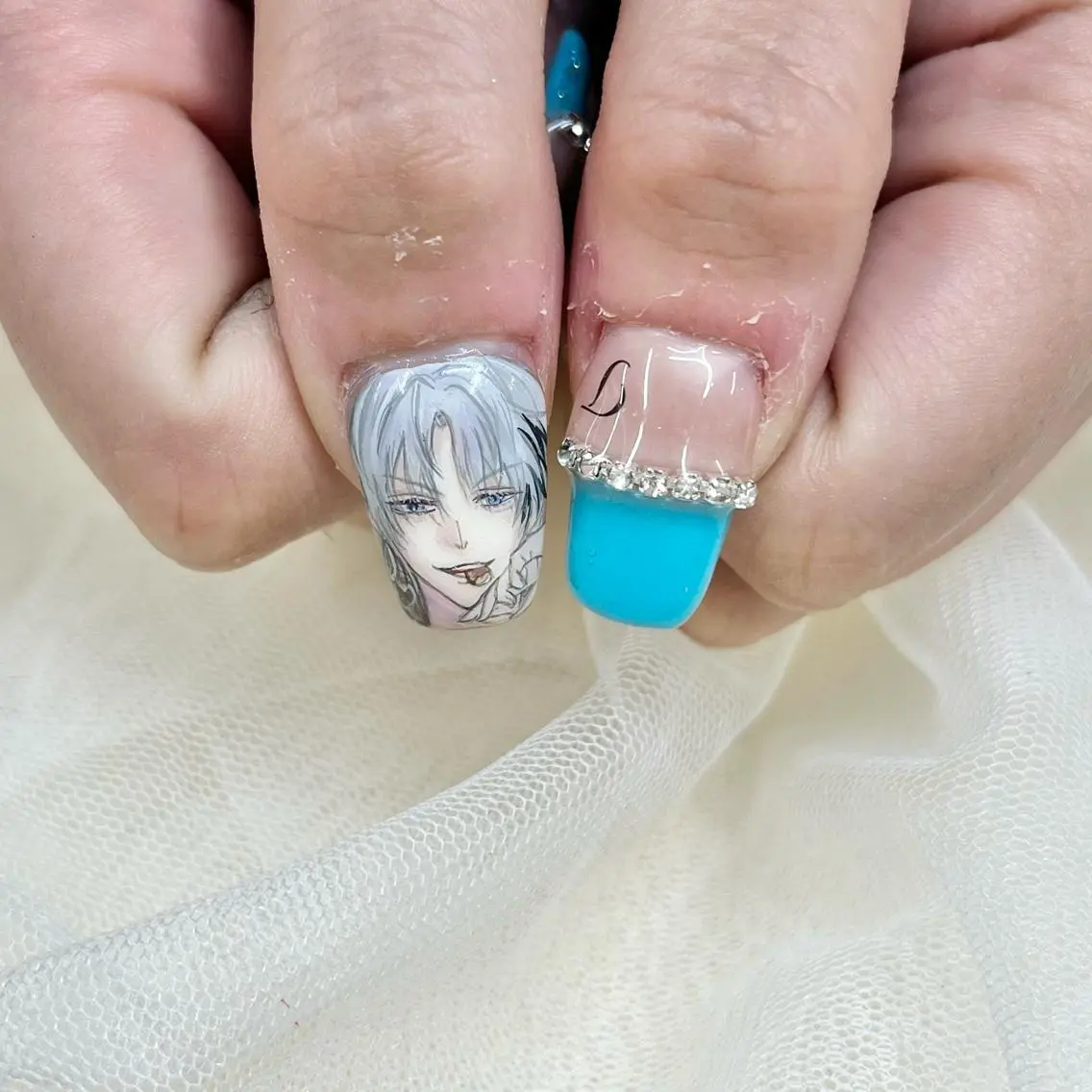セミロング ネイル ハンドネイル 池袋痛ネイル Nok. 渡辺のネイルデザイン