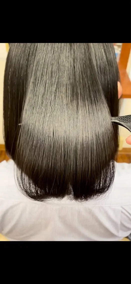 ミディアム 韓国風ヘア 縮毛矯正 トリートメント 侑🌈特価 映える店内でカット✨のヘアスタイル
