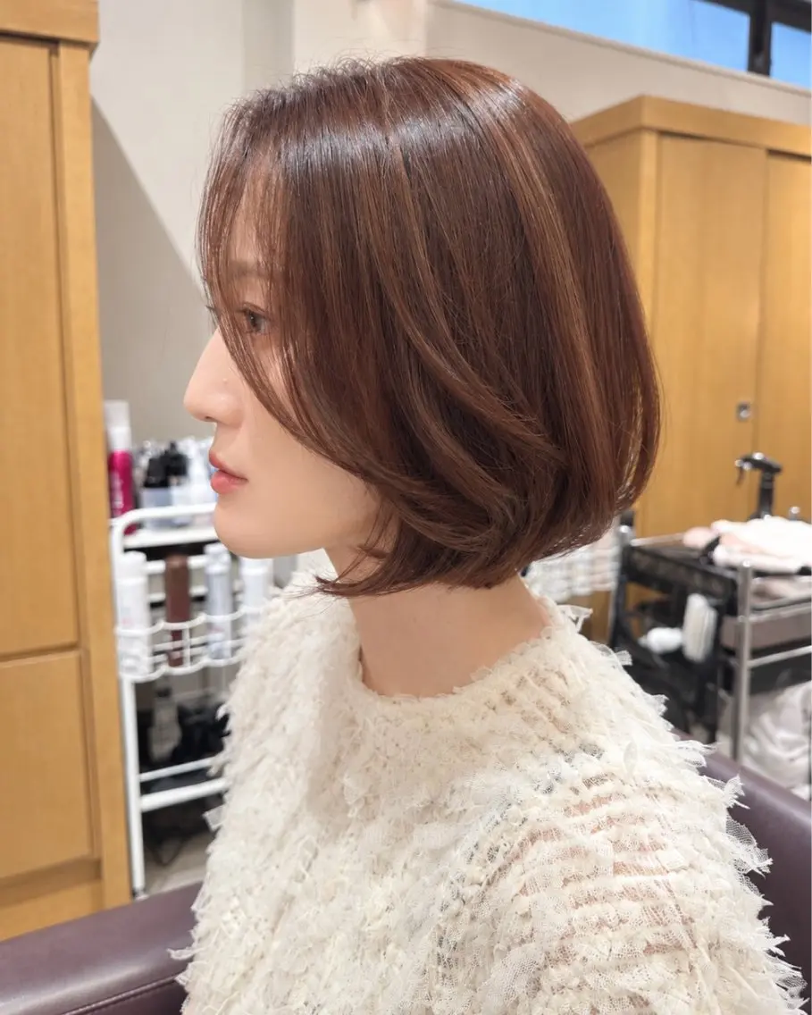 ミディアム 横山 美由紀のヘアスタイル