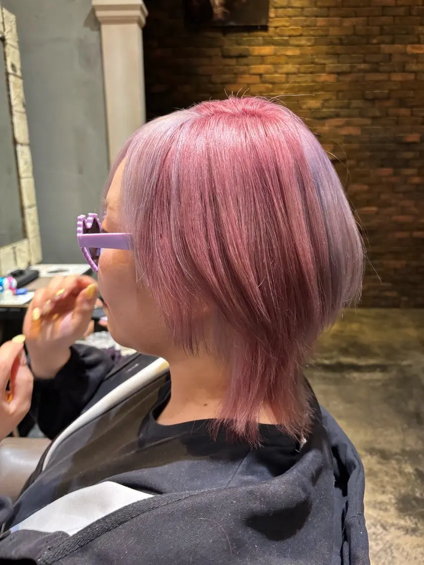 ミディアム ヘアカラー トリートメント 高見澤 優のヘアスタイル