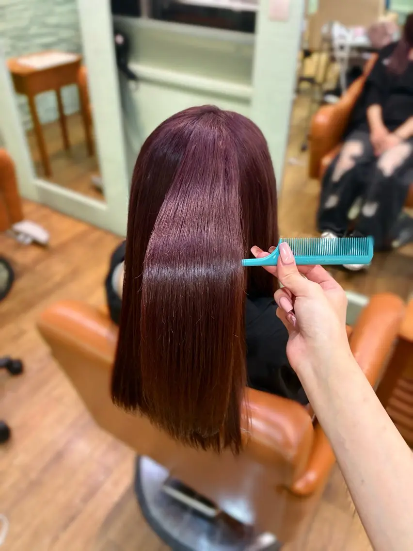 カラー ʜᴀʀᴜɴᴇ💖／ 艶髪、ツヤカラーのヘアスタイル