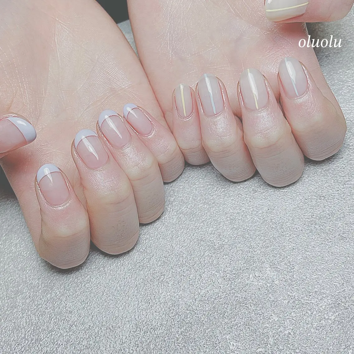 ネイル アートネイル クリアネイル フットネイル フレンチネイル ニュアンスネイル ハンドネイル 大村 紬華のネイルデザイン