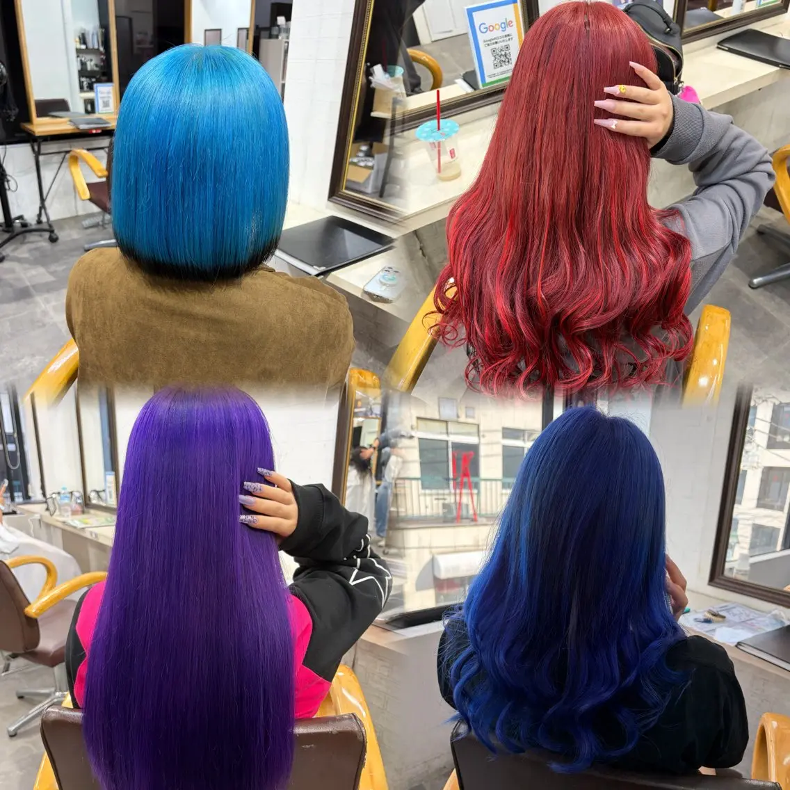 セミロング ヘアカラー エクステ ⭐️U-topia ⭐️和泉田　りさ⭐️のヘアスタイル
