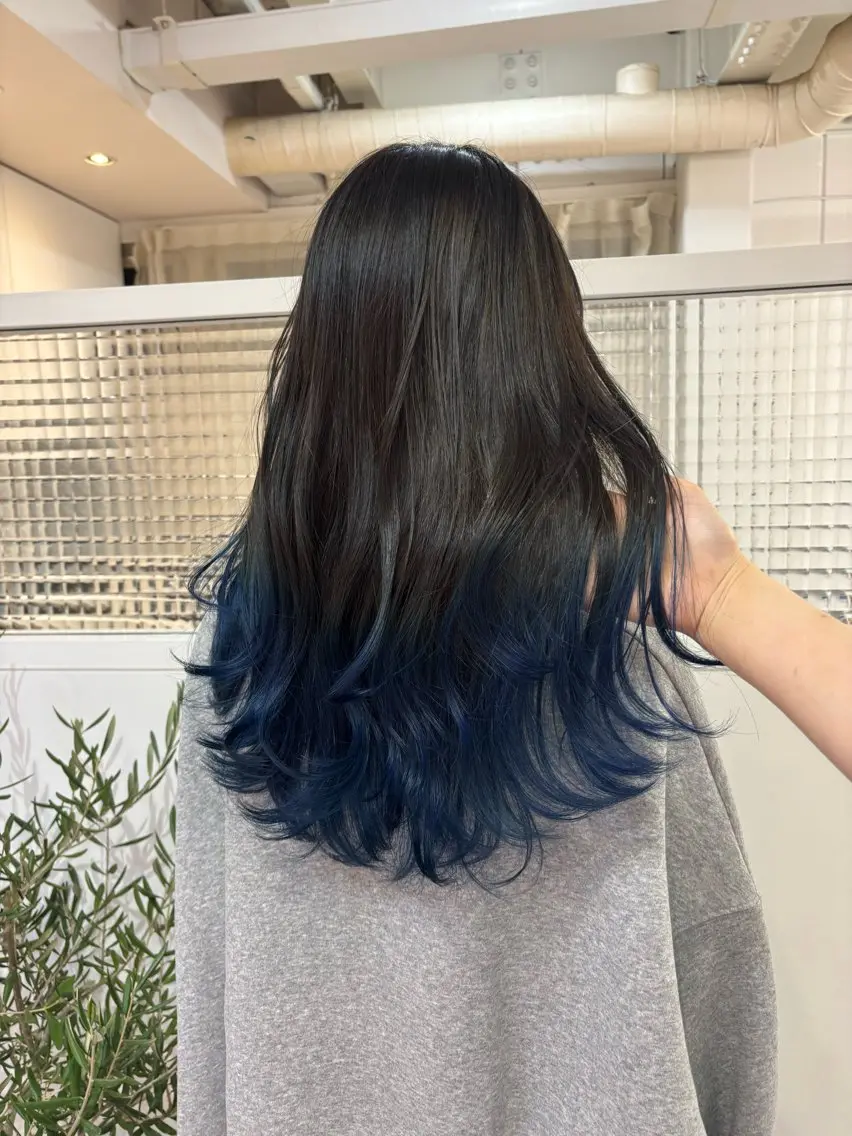 ロング ヘアカラー トリートメント 韓国レイヤー/ヘア カラー🎀ayamiのヘアスタイル