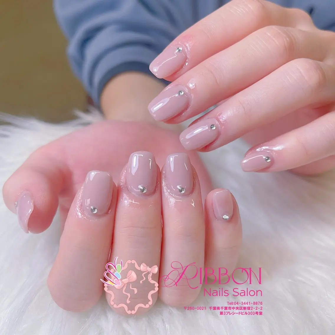 ネイル フレンチネイル ジェルネイル マグネットネイル 持ち込み ニュアンスネイル ハンドネイル Ribbonnail salonのネイルデザイン