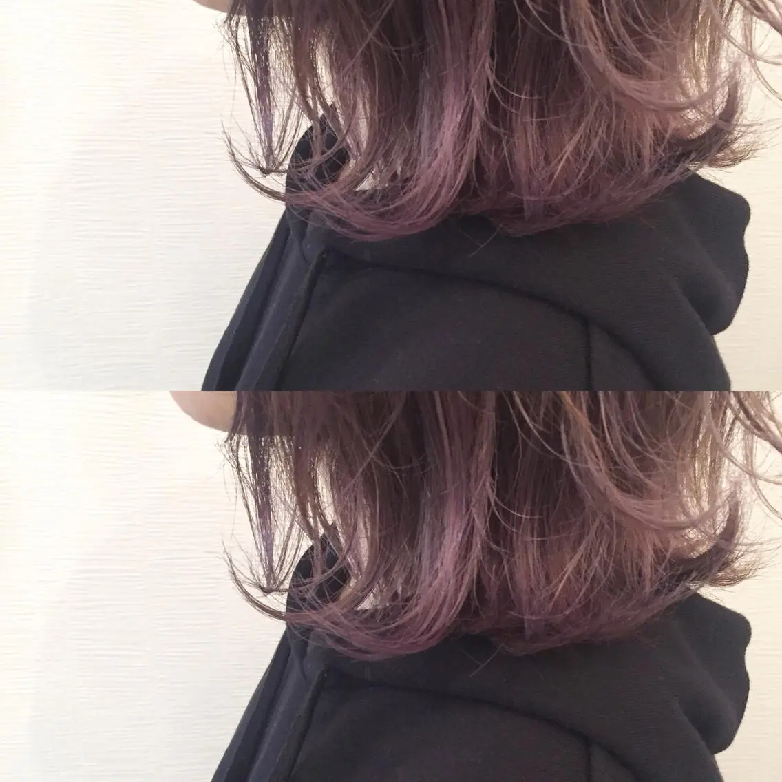 ミディアム カラー ブリーチ グラデーションカラー パープルカラー シルバー 池田 真由美のヘアスタイル