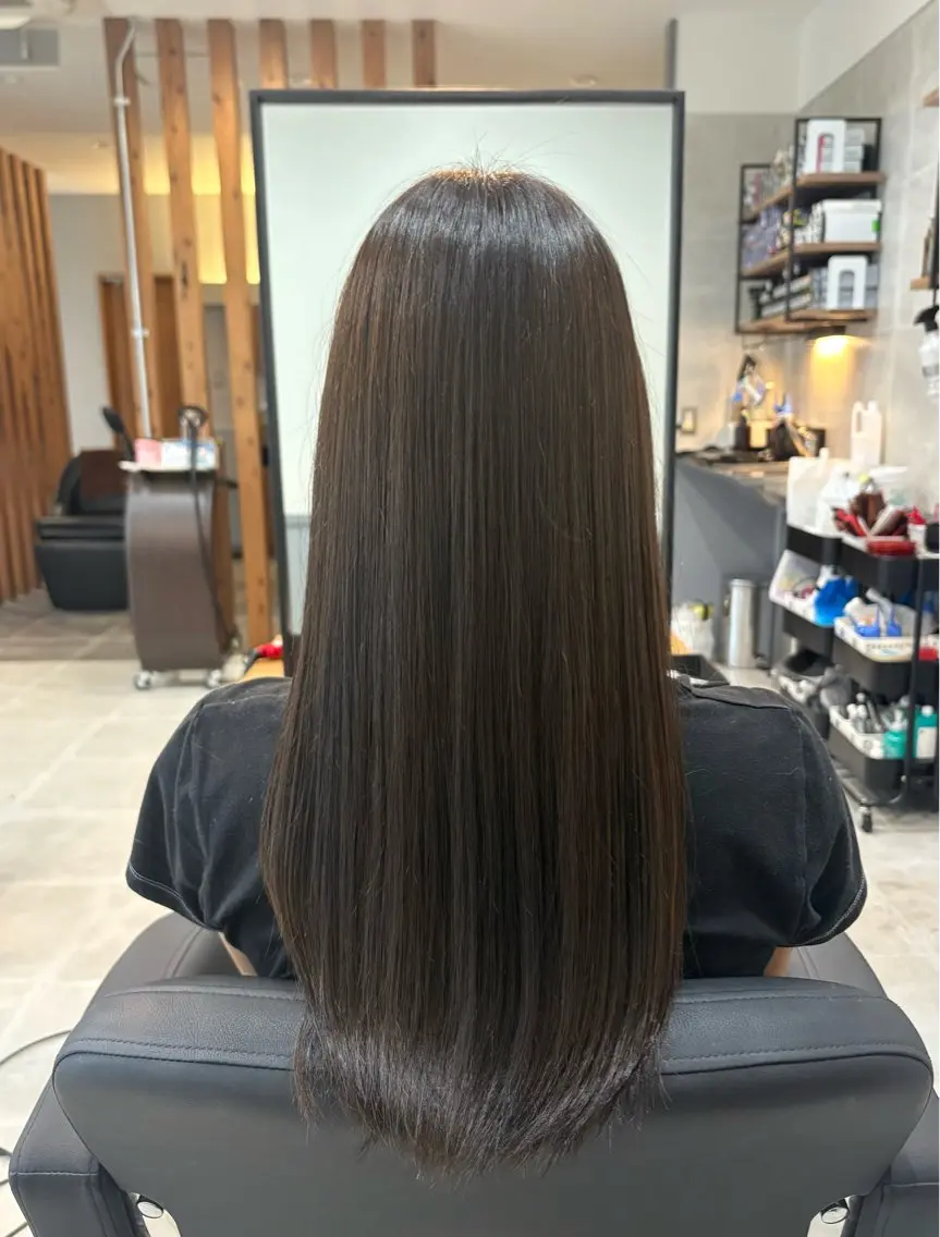 ロング 永井 美優のヘアスタイル