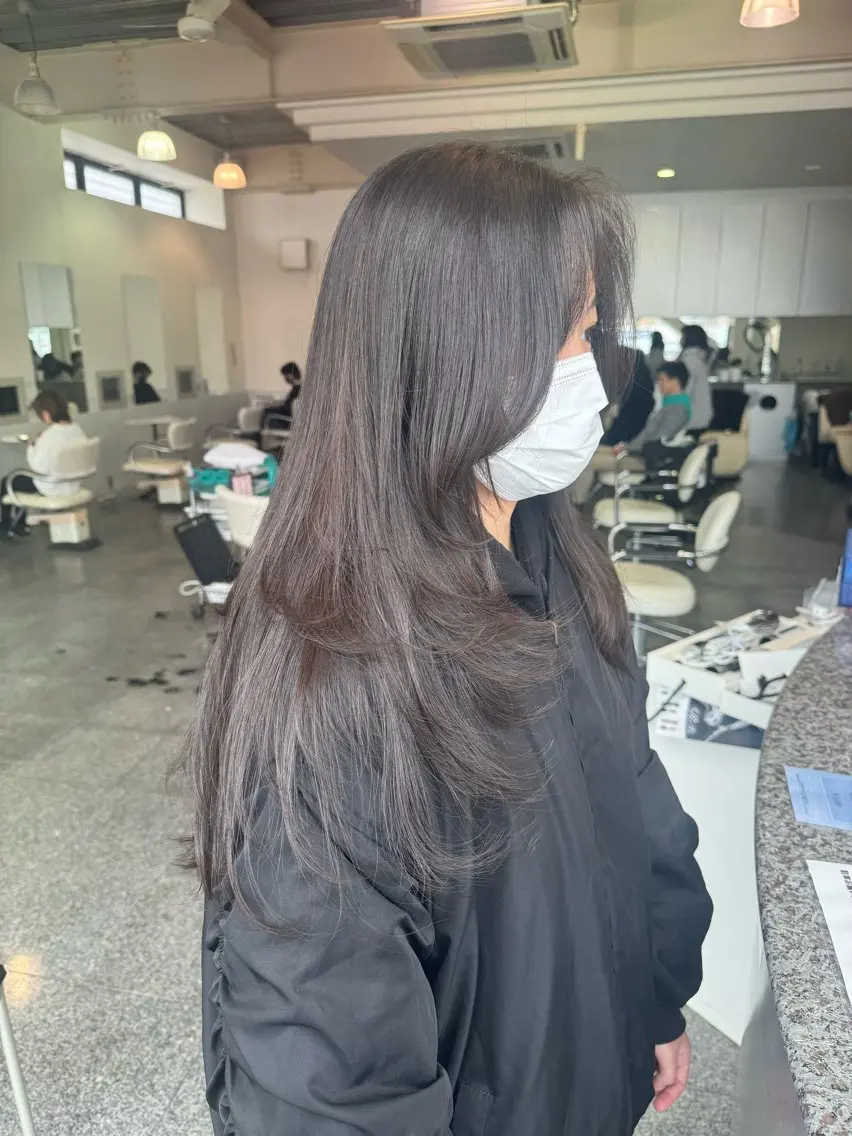 ロング カラー ハイレイヤー レイヤーカット 🫧ヒシダアキ taboo.i🫧のヘアスタイル