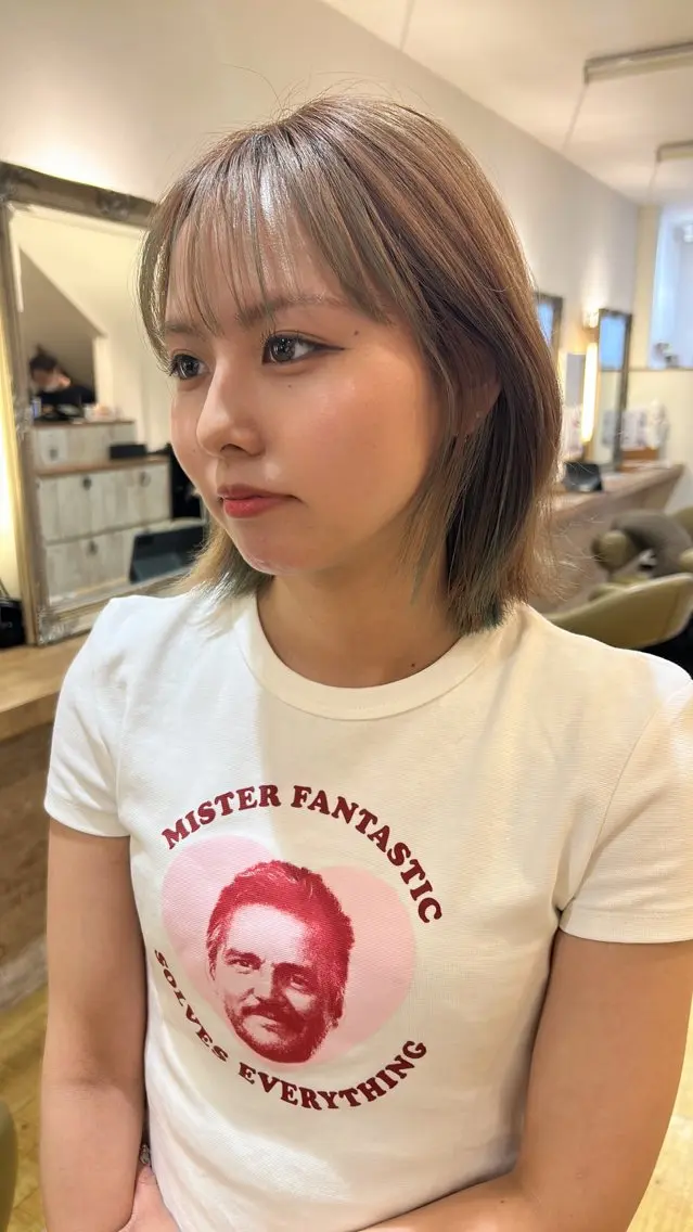 ショート カラー ダブルカラー ハイトーン特化⭐️ 飯田大樹のヘアスタイル