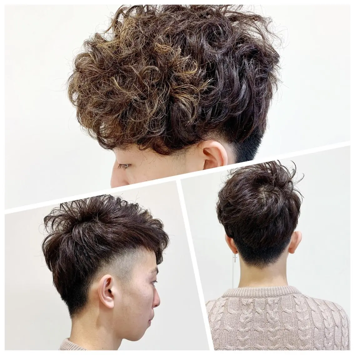 カラー パーマ メンズ メンズブリーチ ブリーチ シルバー Shingo #パーマのヘアスタイル