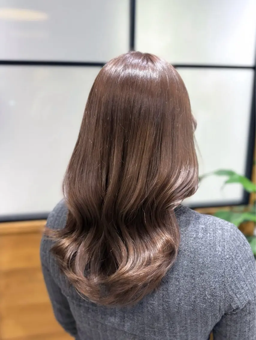 ロング カラー カット ヘアカラー トリートメント といだなぎさ /エクステ🩶のヘアスタイル