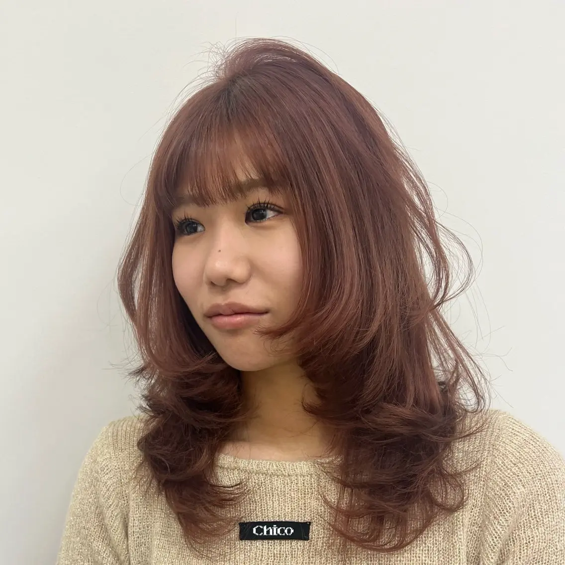 セミロング ヘアカラー 🌺名古屋ハイトーン SOLAデザインのヘアスタイル
