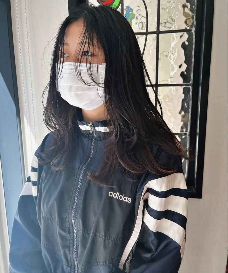 ロング カラー レイヤーカット 🧸メンズカット 🧸conatsuのヘアスタイル
