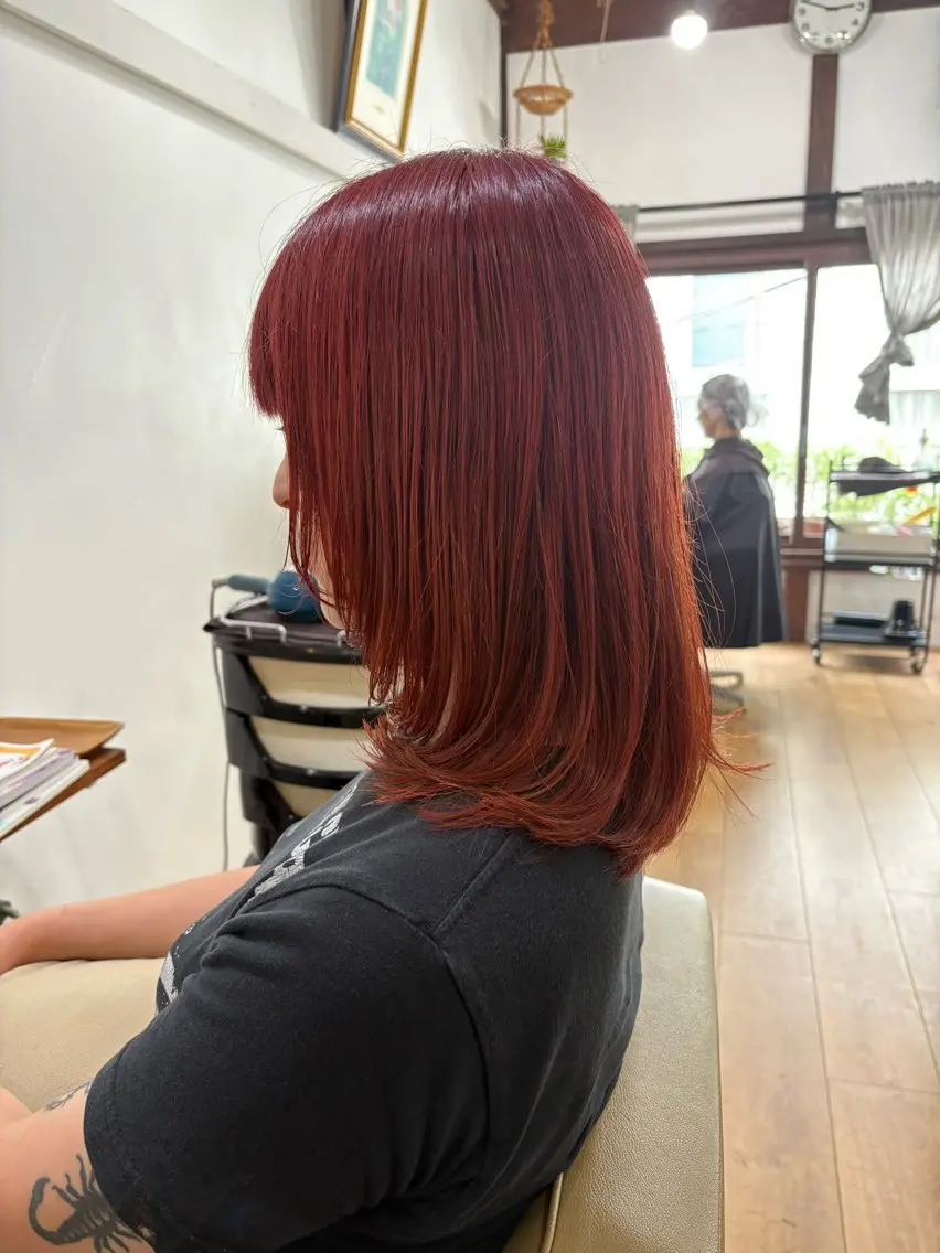 ミディアム ヘアカラー 【pejite】 小沼 勇貴のヘアスタイル