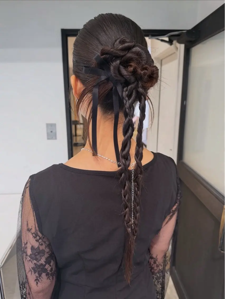 ロング ヘアアレンジ 透明感似合わせカラー 🍀あかり🍀のヘアスタイル
