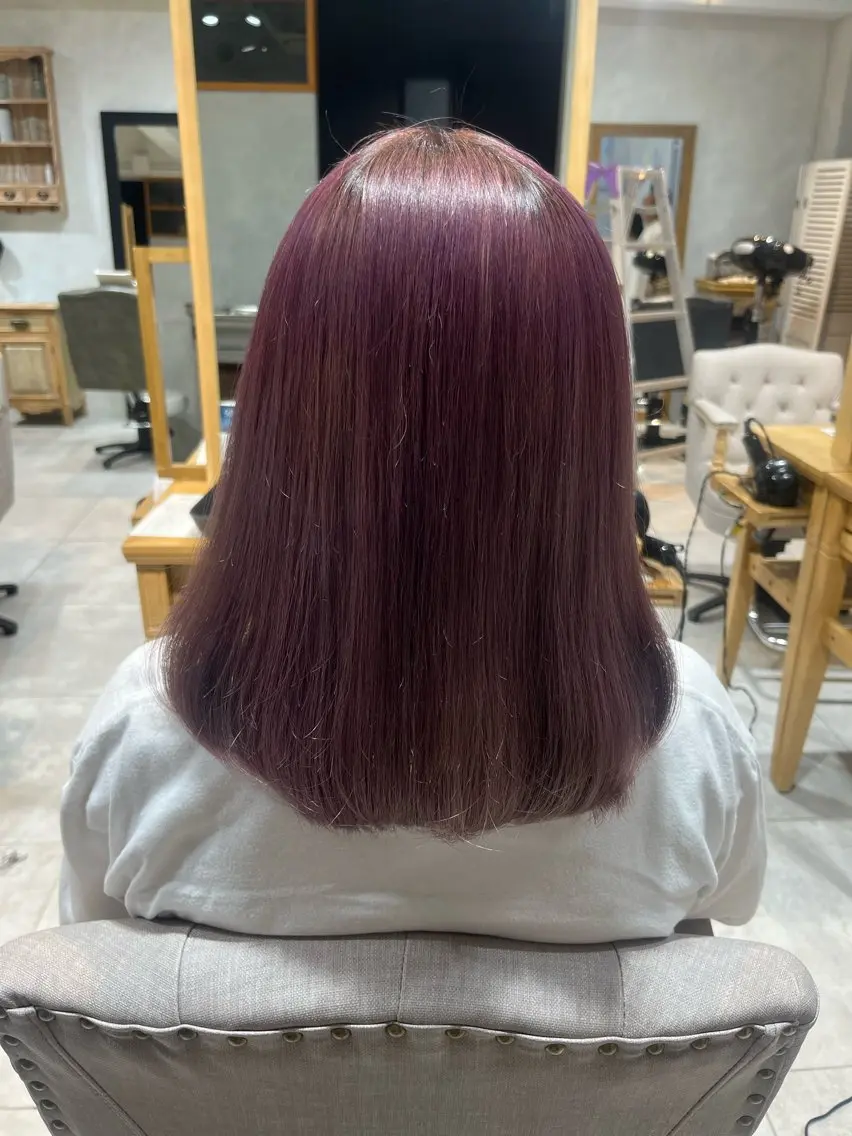 カラー 鎌田 桃果のヘアスタイル