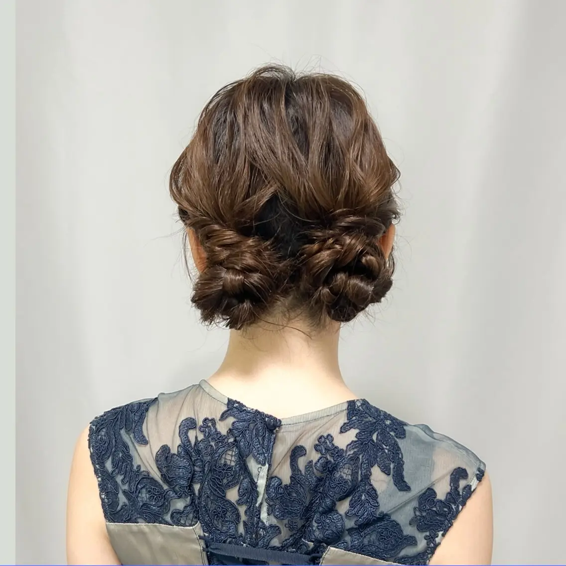 ヘアアレンジ お団子ヘア ヘアセット 川崎ヘアメイク🪞 CHATEAUのヘアスタイル