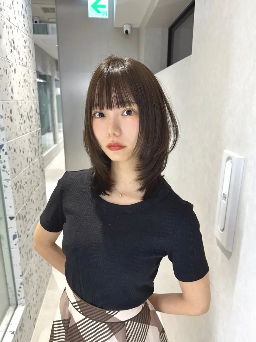 【新規】前髪・顔周りカット+ 透明感ケアカラー +3stepトリートメントの写真