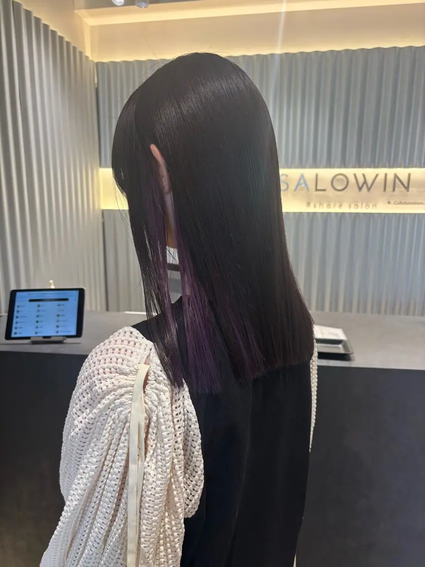 ミディアム カラー ヘアアレンジ インナーカラー ヘアカラー トリートメント ヘッドスパ ヘアセット 押切 響　のヘアスタイル
