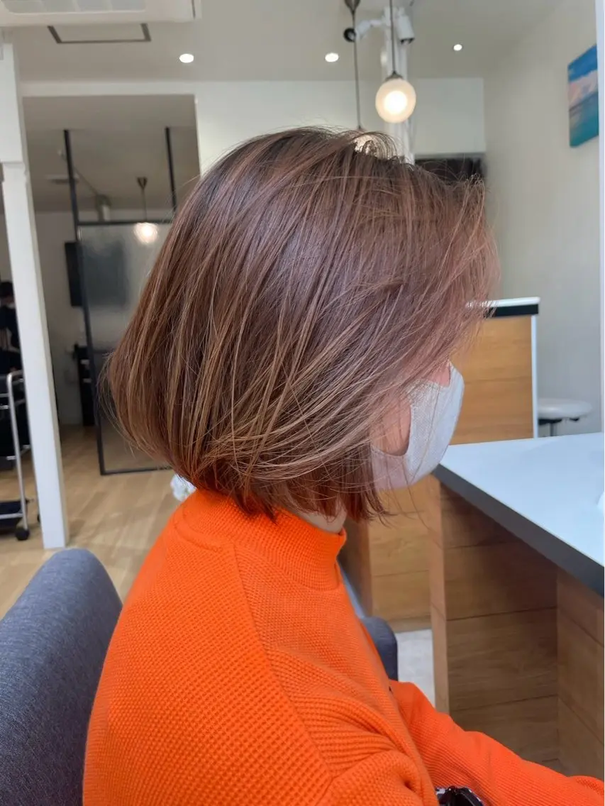 カラー ヘアカラー ユキ 東大阪カラーモデルのヘアスタイル