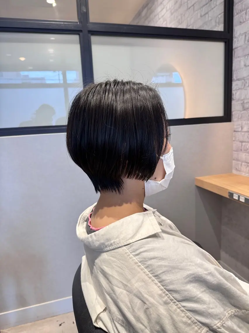 ショート ショートボブ ハンサムショート ボブ ショートヘア カット ヘッドスパ 宮腰一磨 ・ショート・ボブ🌿のヘアスタイル
