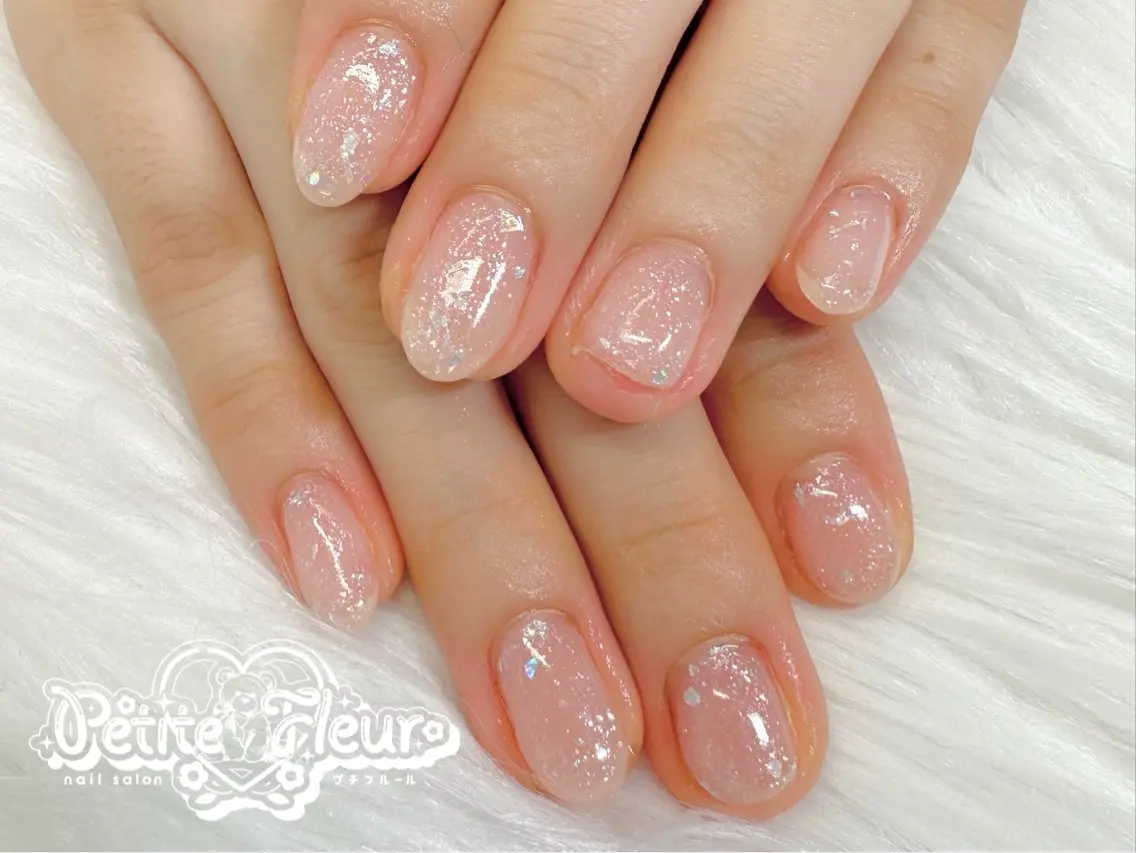 ネイル ジェルネイル 韓国ネイル ハンドネイル ❁⃘*。Petite fleur❁⃘*りさのネイルデザイン