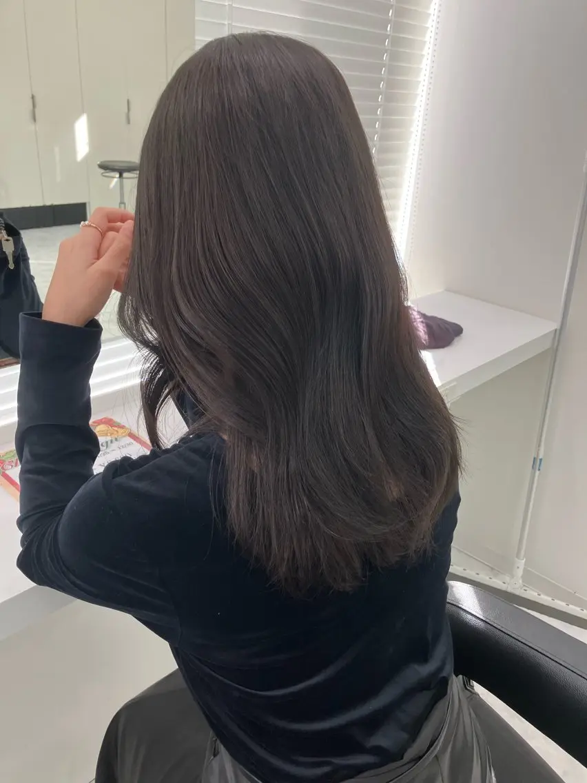 ロング カラー ヘアアレンジ 💓色落ちまで綺麗な 垢抜けカラー💓のヘアスタイル