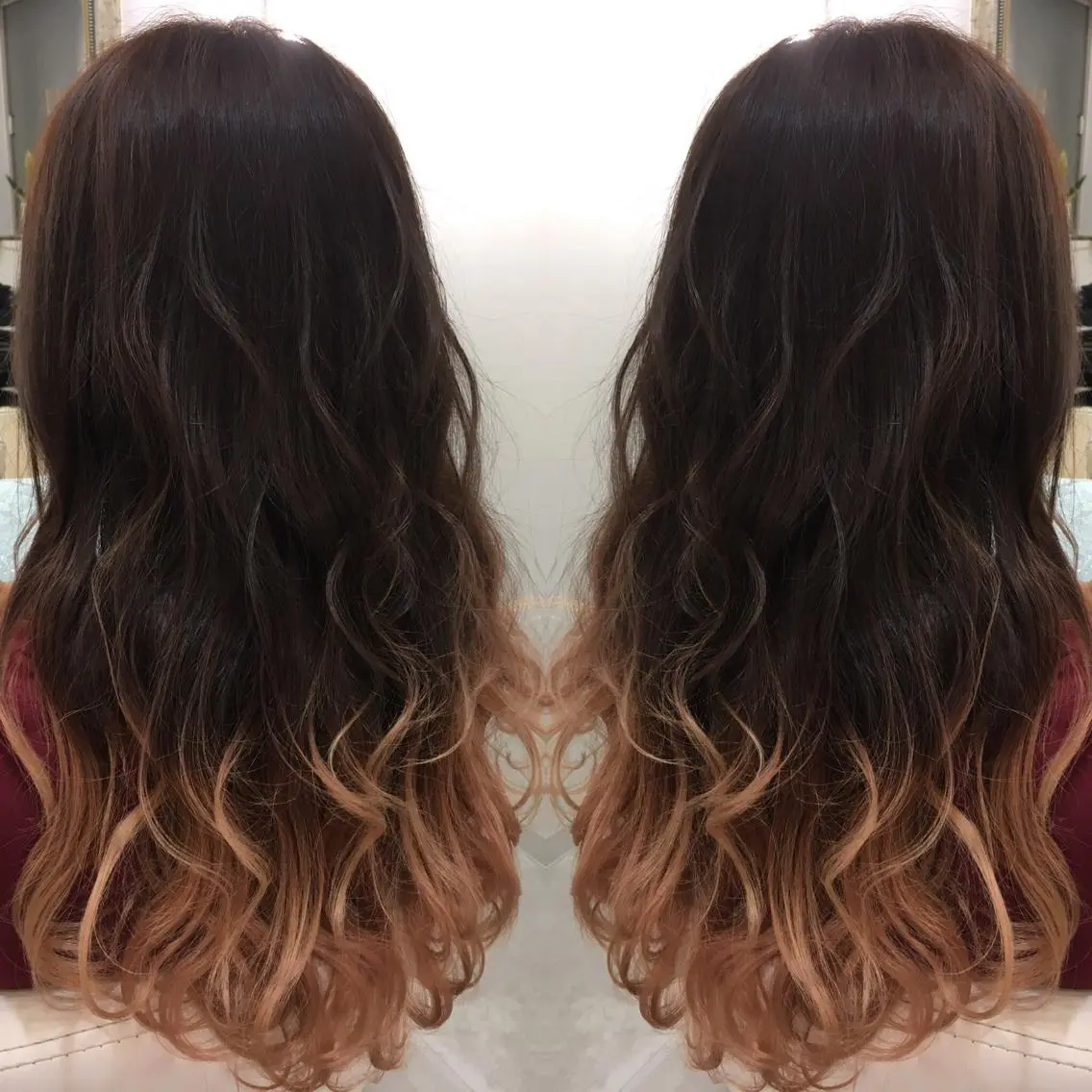 セミロング ロング カラー 髪質改善 中川　翔のヘアスタイル
