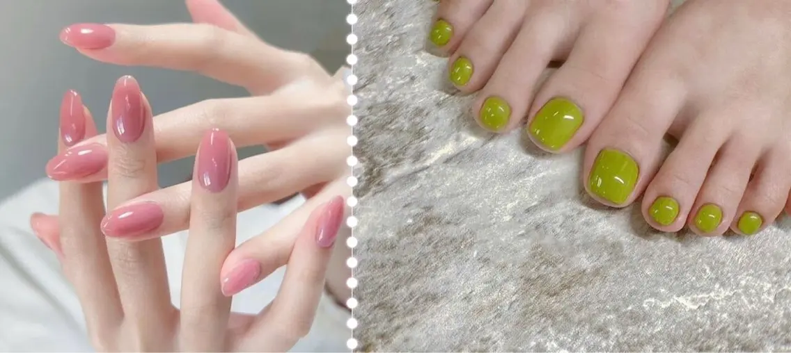 ネイル チークネイル 長さ出し ジェルネイル マグネットネイル 持ち込み Lucky nail 小林和希のネイルデザイン