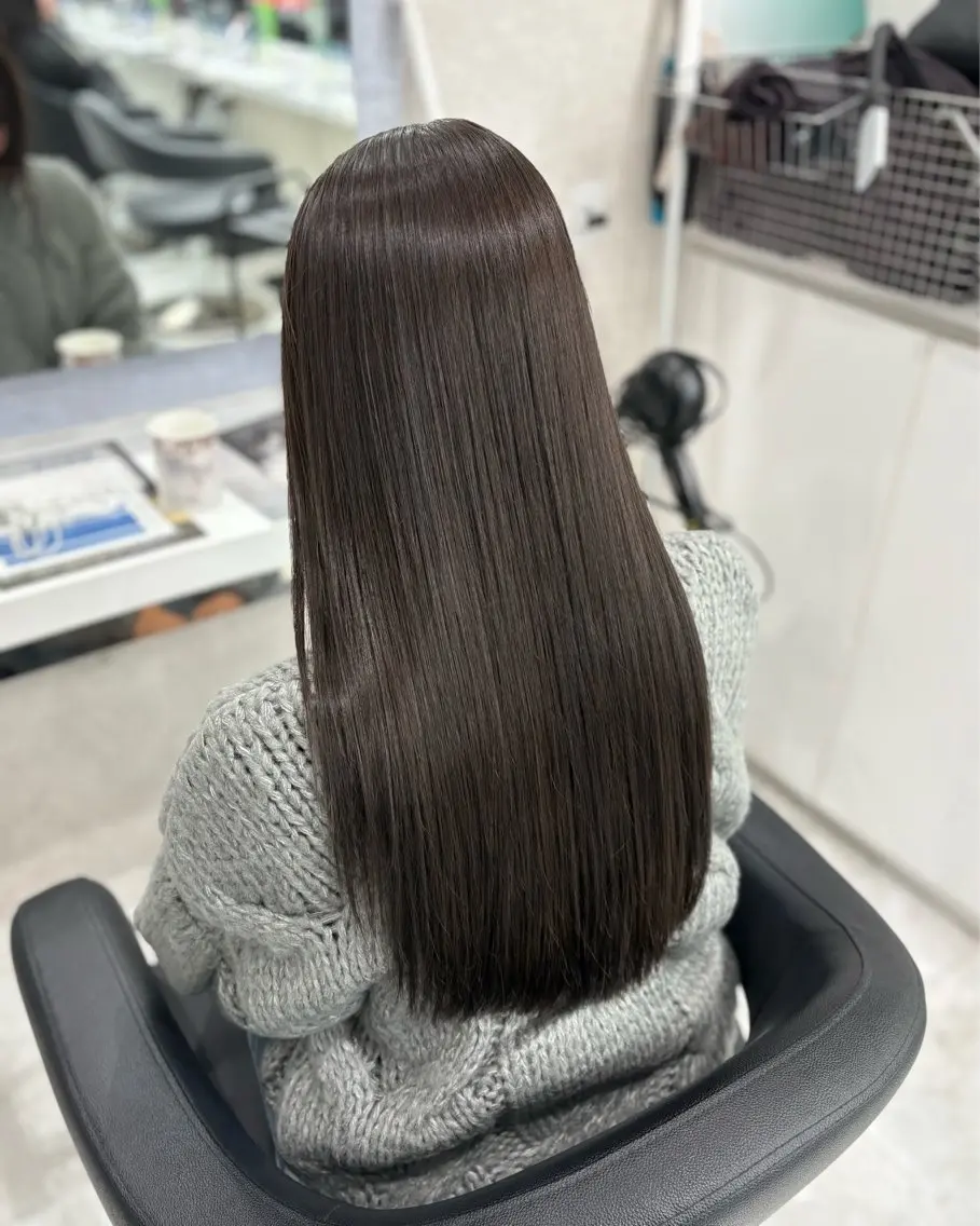 ロング カラー 縮毛矯正 野口 楓華のヘアスタイル