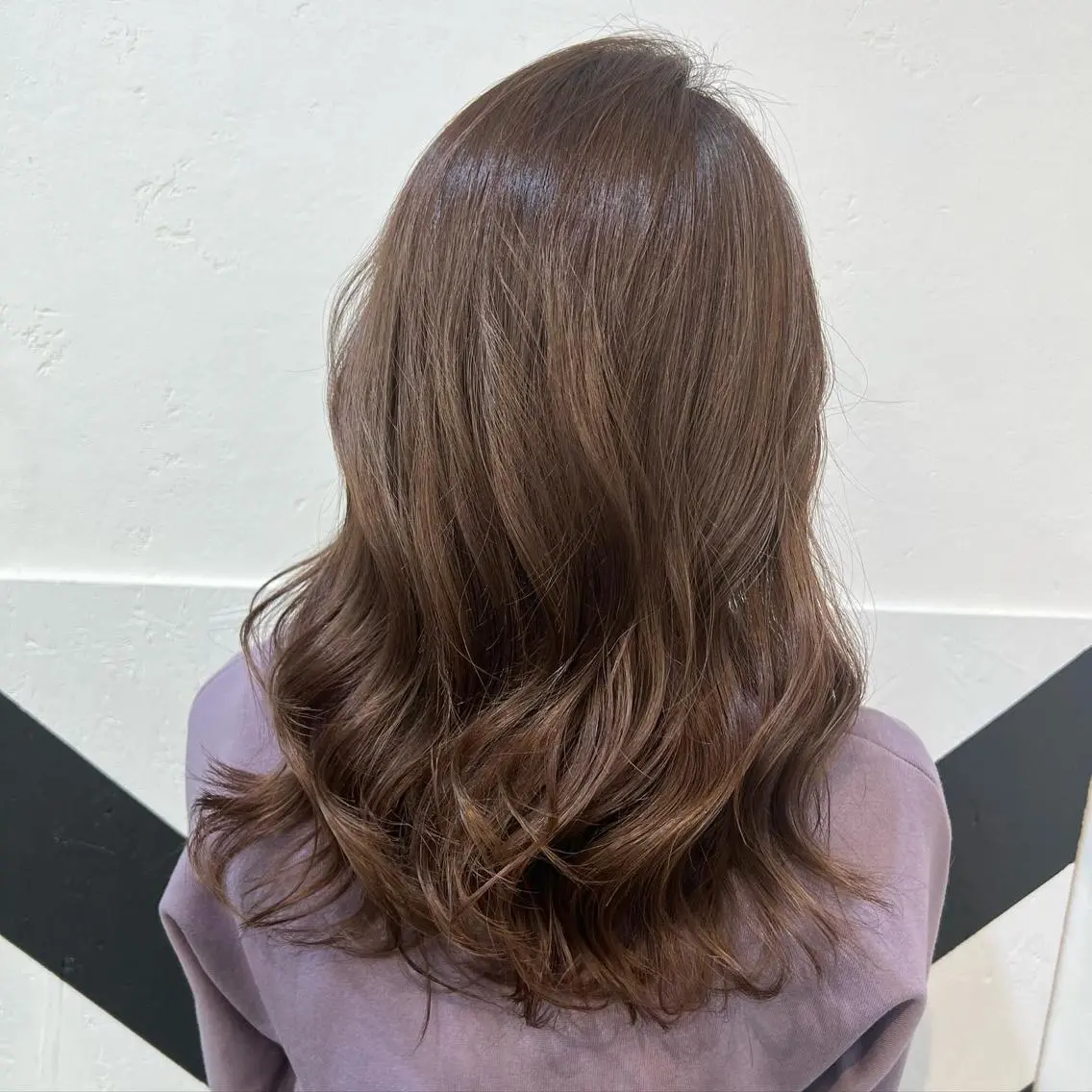 ミディアム カラー ヘアカラー トリートメント 吉野 瑳桜のヘアスタイル